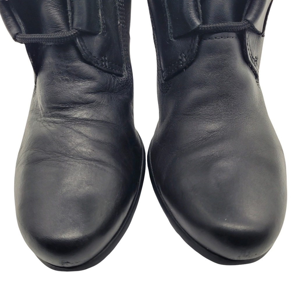 Timberland Earthkeepers Genuine Leather Lace Up Heeled Boots in Black Size 8M - Picture 7 of 14
